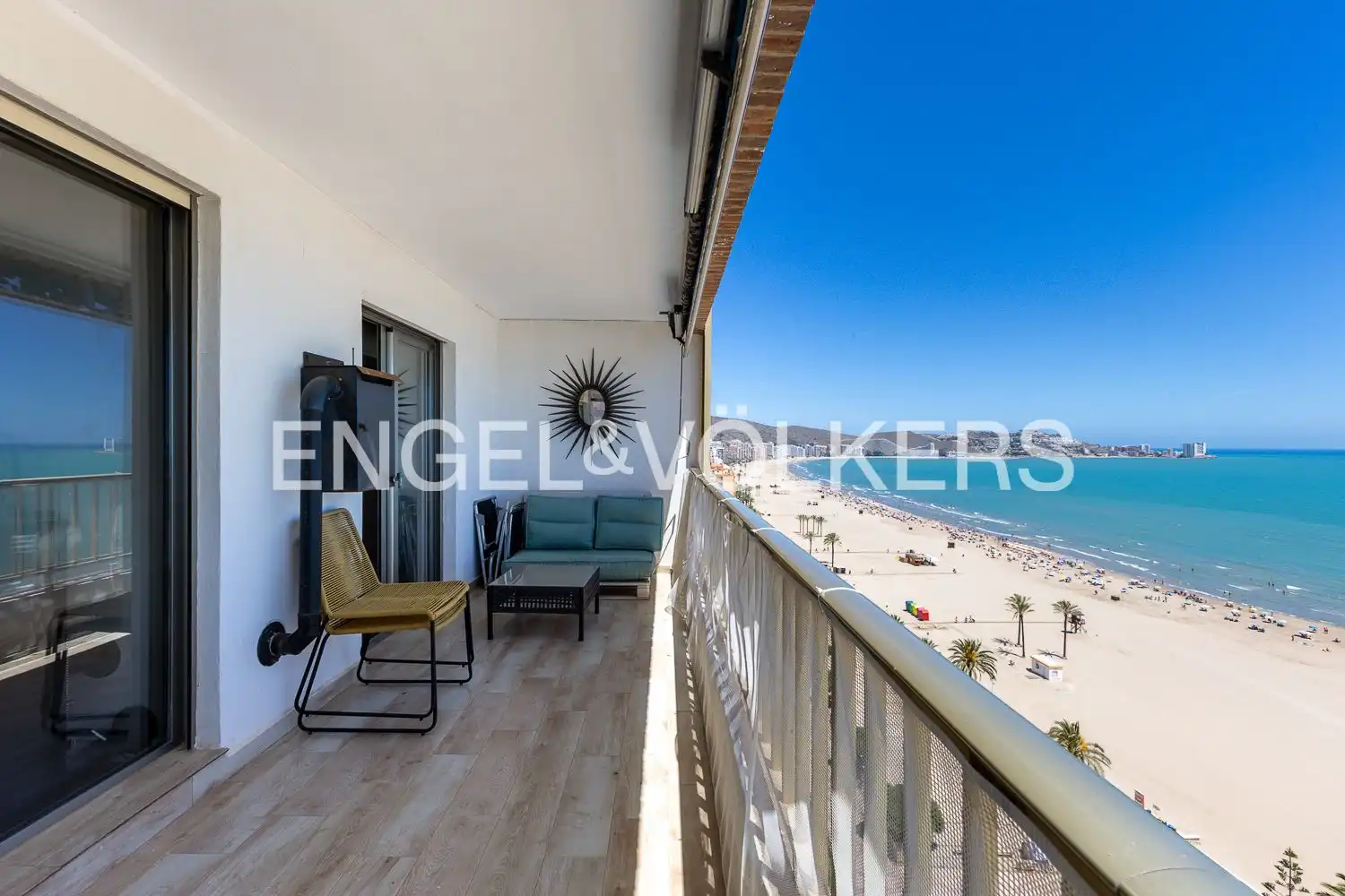 Balcony of Flat for rent in Cullera  with Heating, Terrace and Swimming Pool