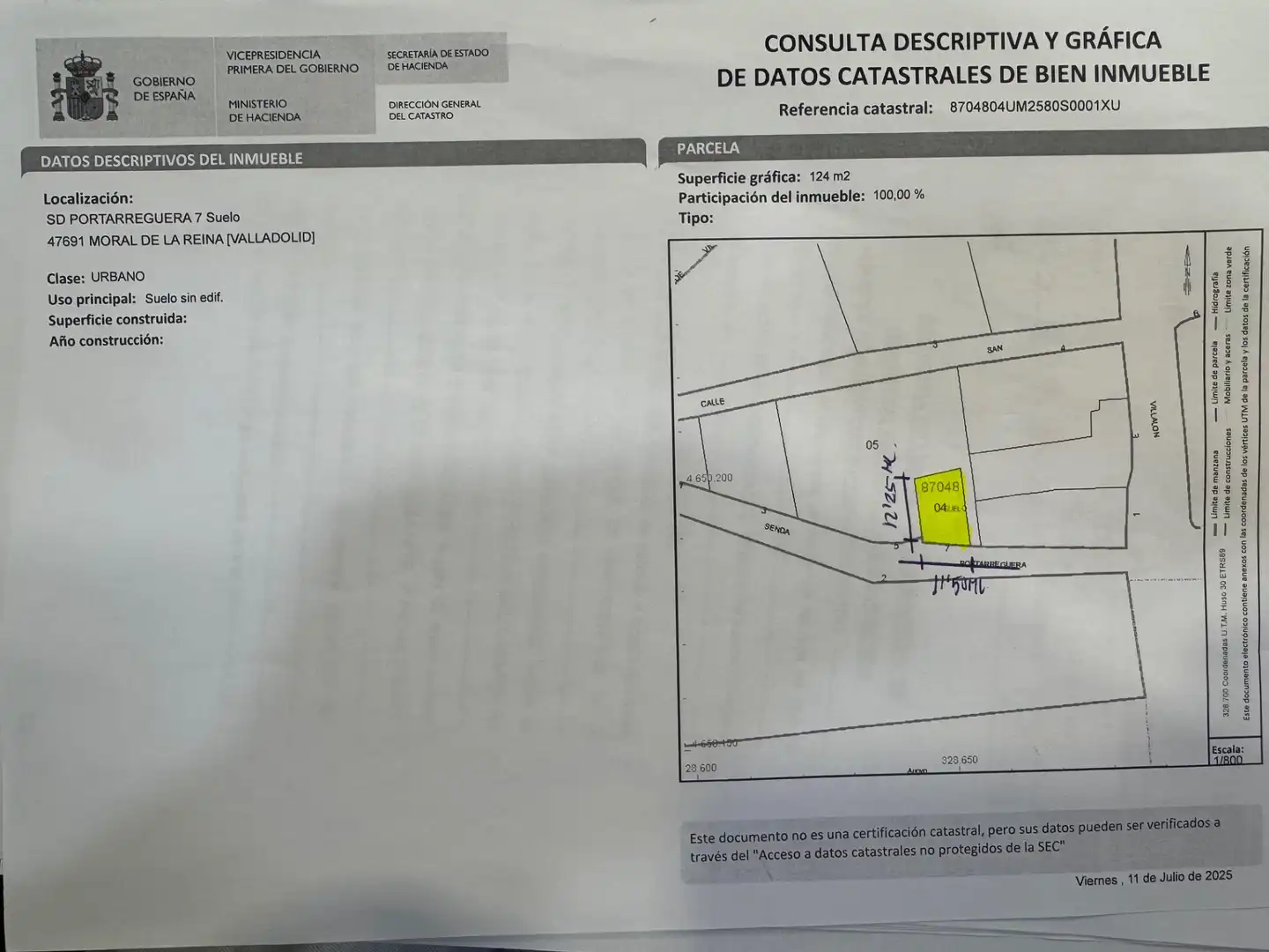 Residencial en venta en Moral de la Reina