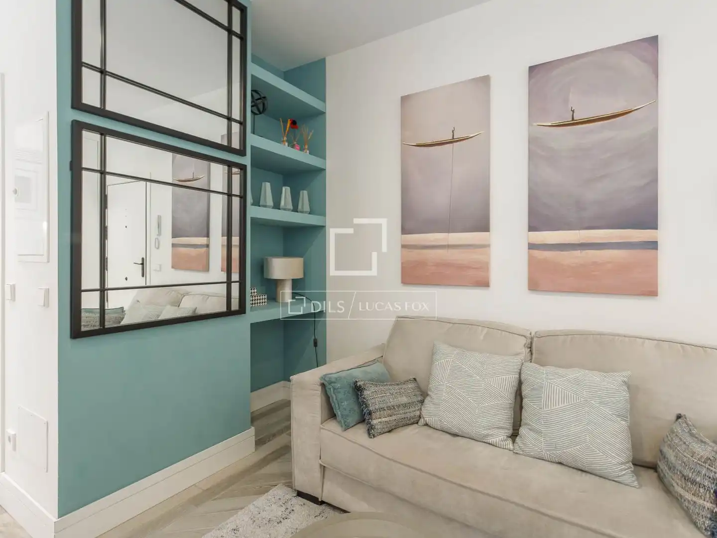 Sala de estar de Loft de alquiler en Madrid con Aire acondicionado, Calefacción y Amueblado