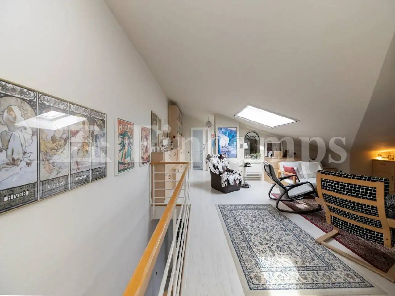 Living room of Flat for sale in Sant Quirze del Vallès  with Air Conditioner, Heating and Parquet flooring