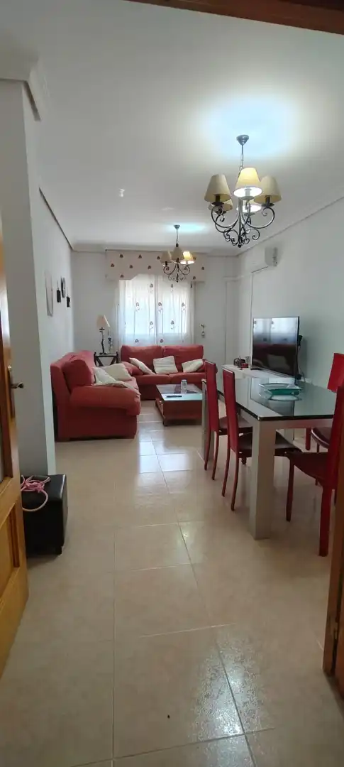 Sala de estar de Piso de alquiler en Huércal de Almería con Aire acondicionado, Calefacción y Amueblado