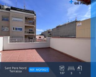 Terrace of Duplex to rent in Terrassa  with Air Conditioner, Heating and Terrace