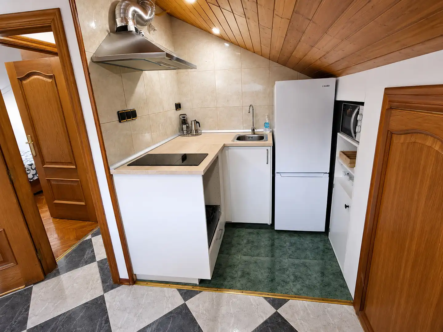Cocina de Piso de alquiler en Santander con Amueblado y Horno