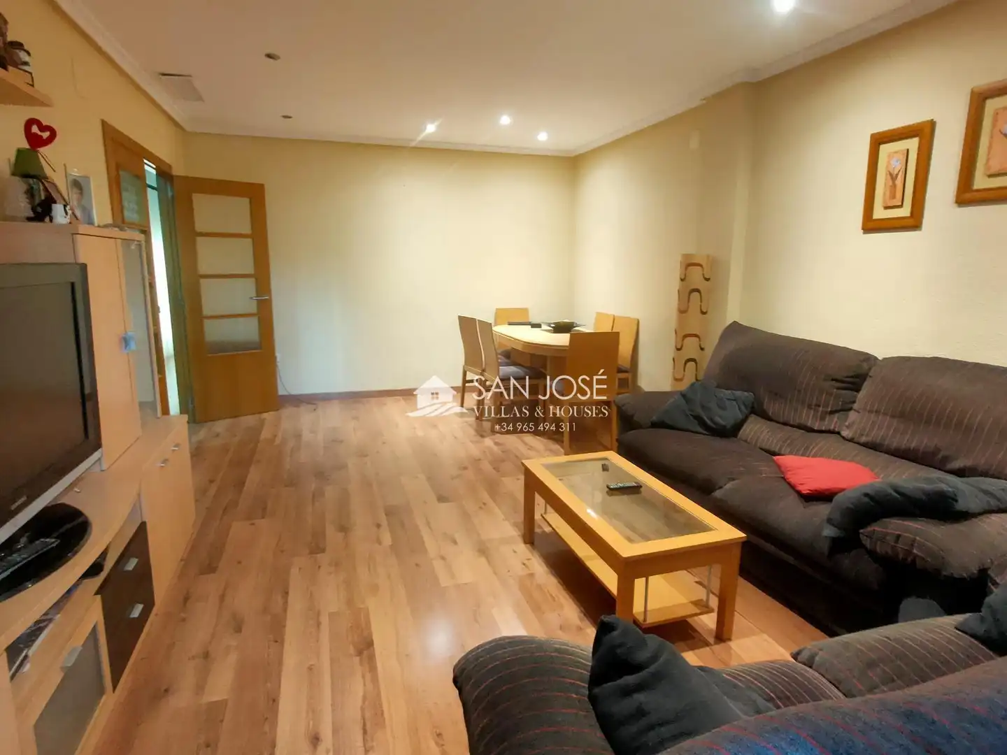 Living room of Flat for sale in Aspe  with Air Conditioner, Heating and Terrace