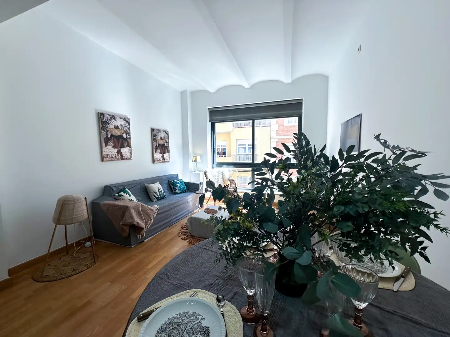 Sala de estar de Apartamento en venta en Barcelona con Aire acondicionado, Calefacción y Parquet