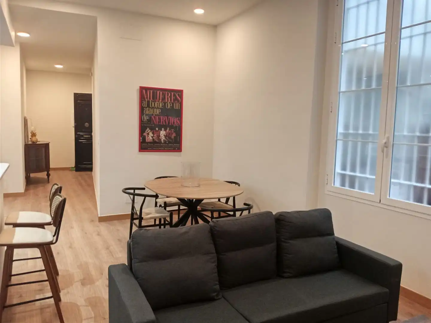 Sala de estar de Apartamento de alquiler en Málaga con Aire acondicionado y Amueblado