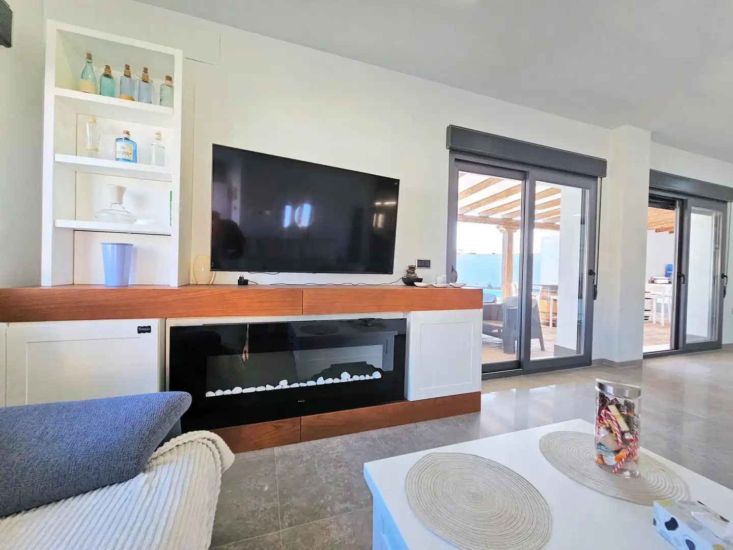 Sala de estar de Casa o chalet en venta en Cartagena con Terraza, Piscina y Amueblado