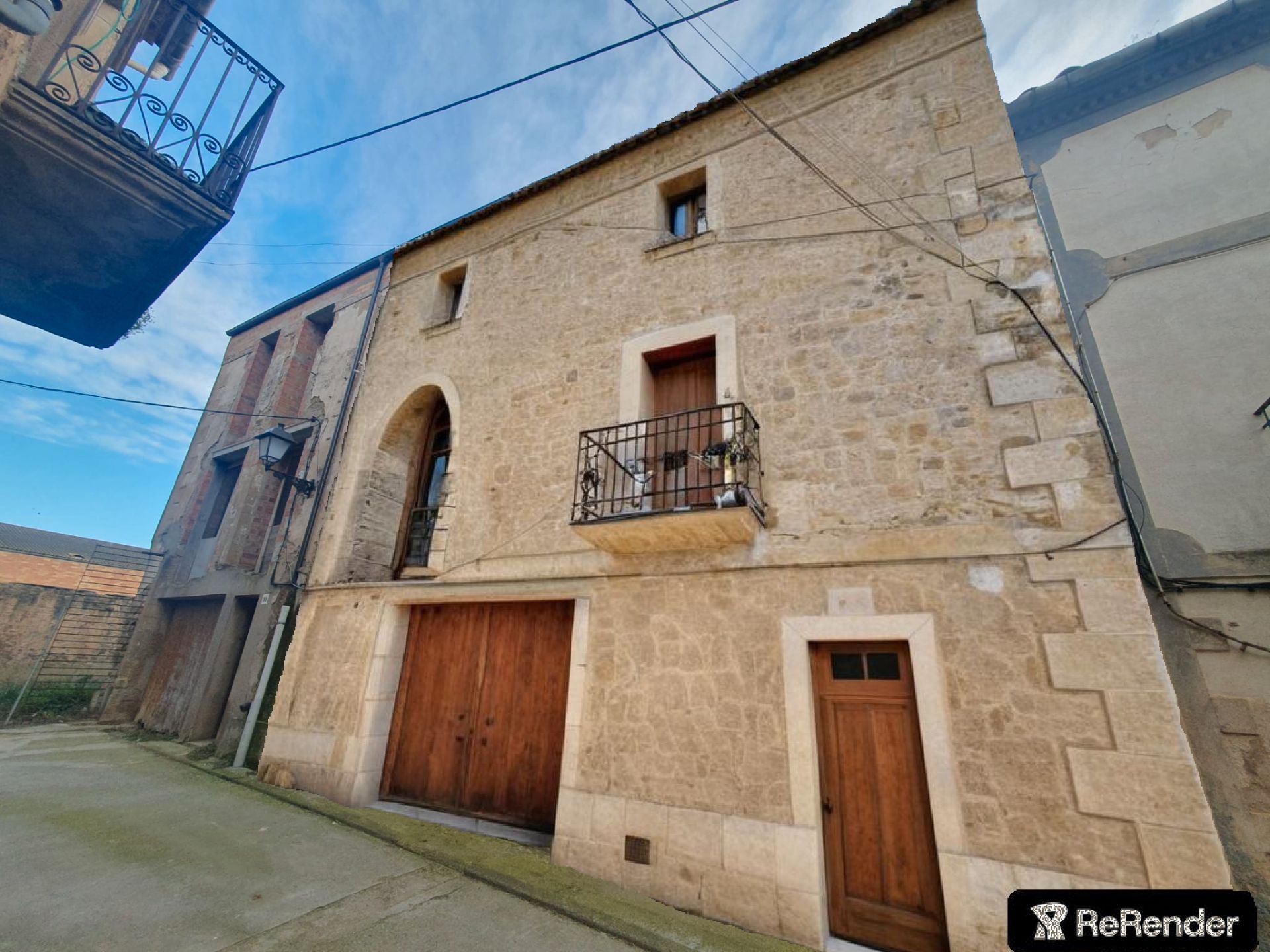 Exterior view of Single-family semi-detached for sale in Els Plans de Sió  with Air Conditioner and Heating