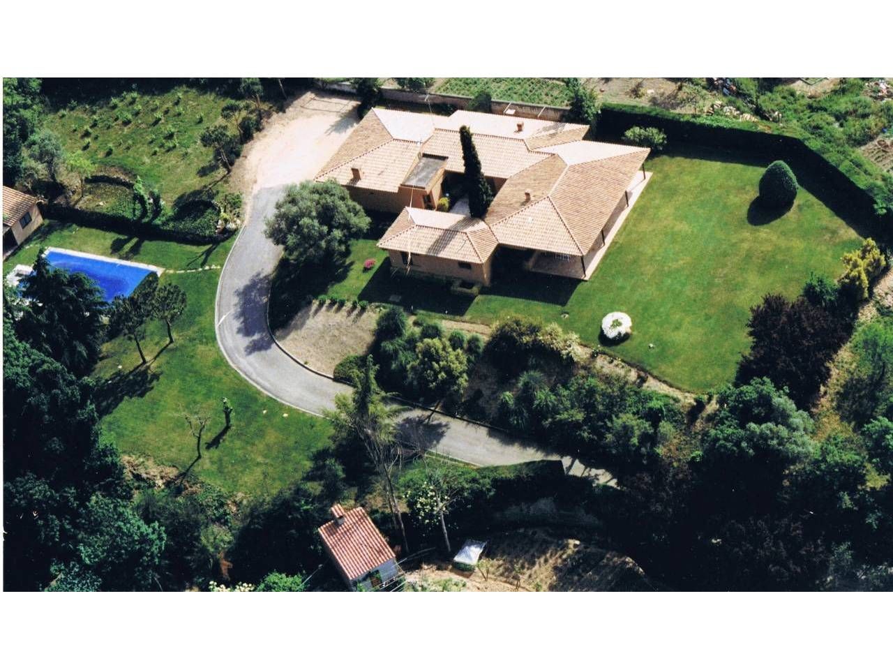 Vista exterior de Casa o xalet en venda en Santa Cristina d'Aro amb Calefacció, Jardí privat i Terrassa