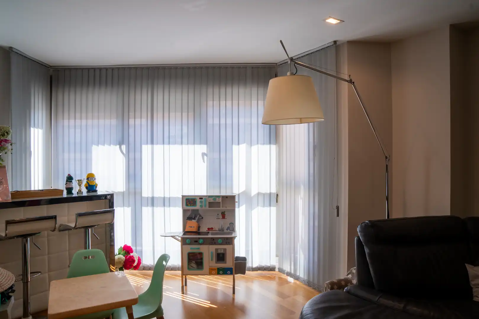 Living room of Flat for sale in Alboraya  with Air Conditioner, Parquet flooring and Storage room