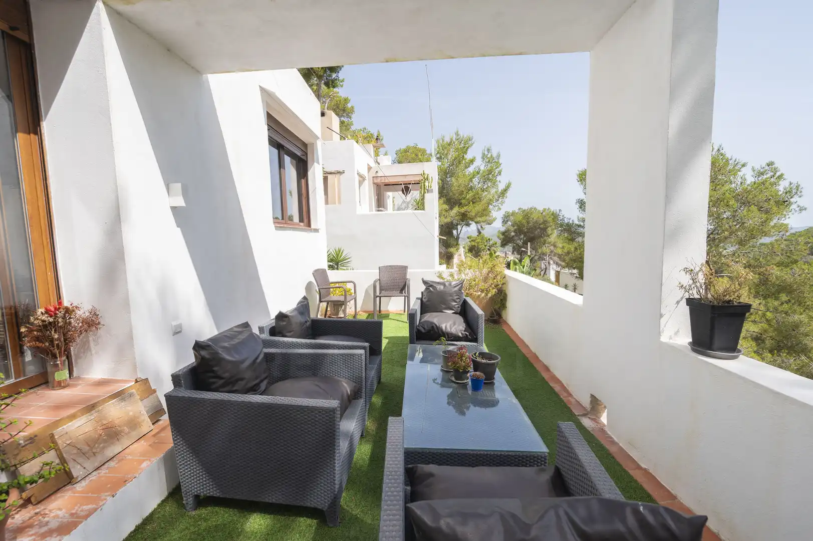 Terraza de Casa adosada en venta en Santa Eulària des Riu con Aire acondicionado y Calefacción