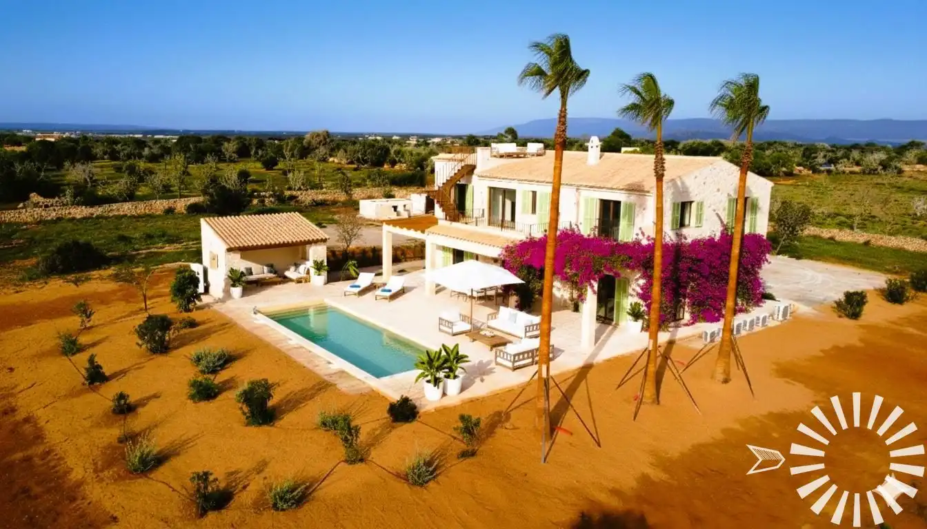 Vista exterior de Finca rústica en venda en Santanyí amb Aire condicionat, Calefacció i Jardí privat