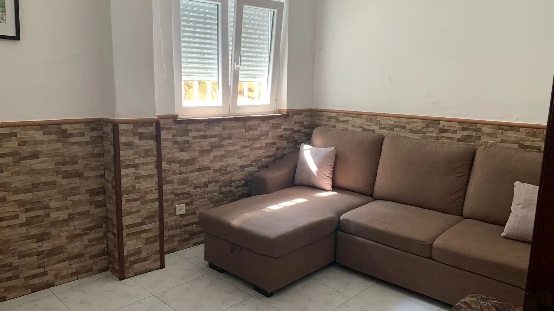 Sala d'estar de Casa o xalet en venda en Fisterra amb Moblat, Forn i Rentadora