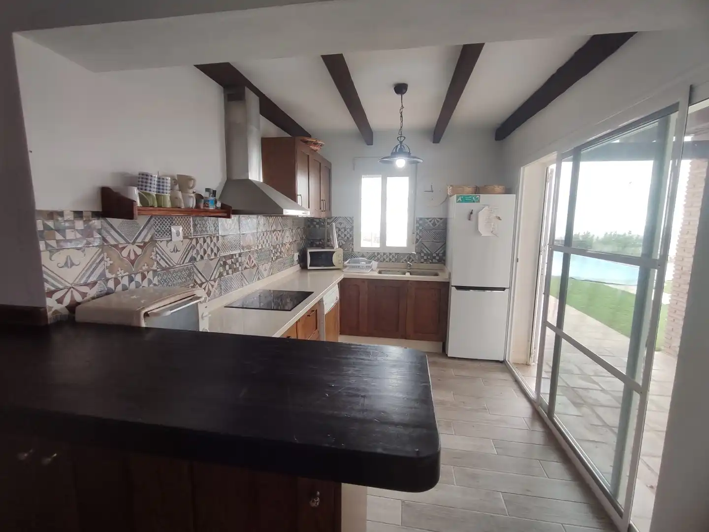 Cocina de Finca rústica en venta en Vélez-Málaga con Jardín privado, Terraza y Piscina
