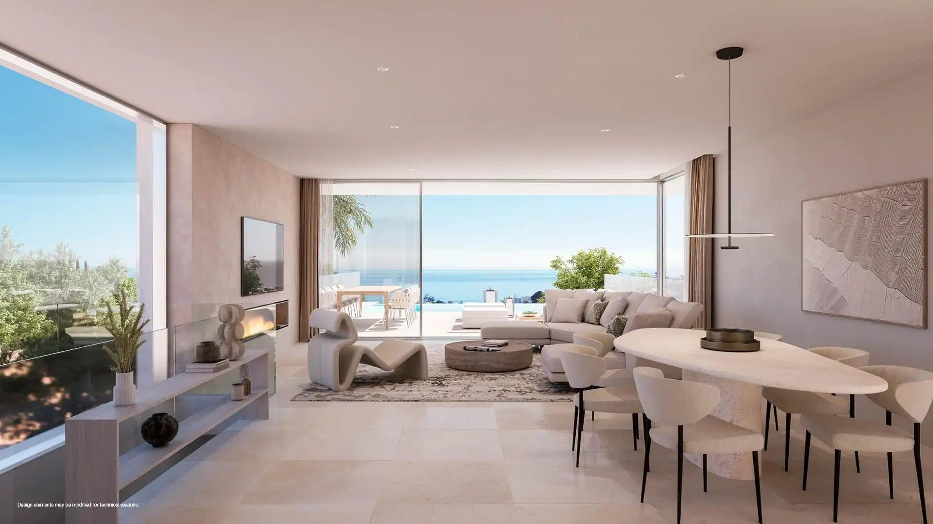 Sala de estar de Apartamento en venta en Fuengirola con Aire acondicionado, Calefacción y Terraza