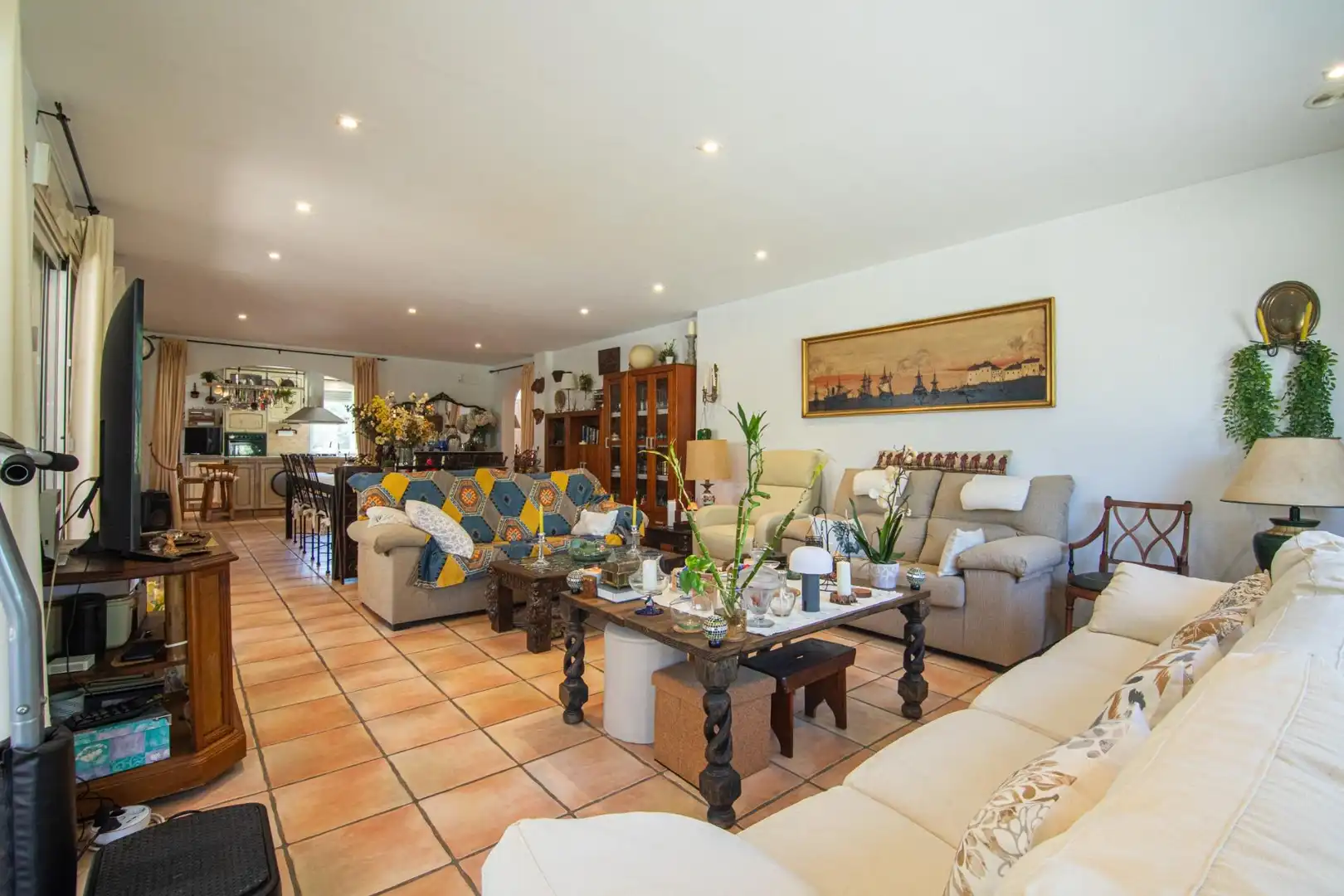 Living room of Houses for sale in Elche / Elx  with Air Conditioner, Heating and Private garden
