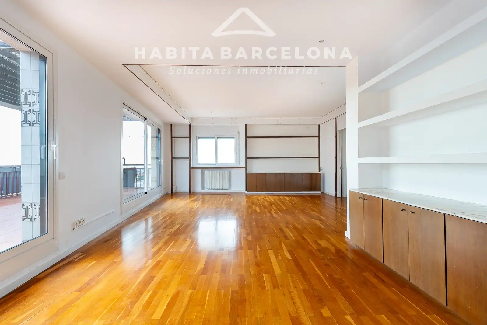Sala d'estar de Àtic de lloguer en Sarrià - Sant Gervasi