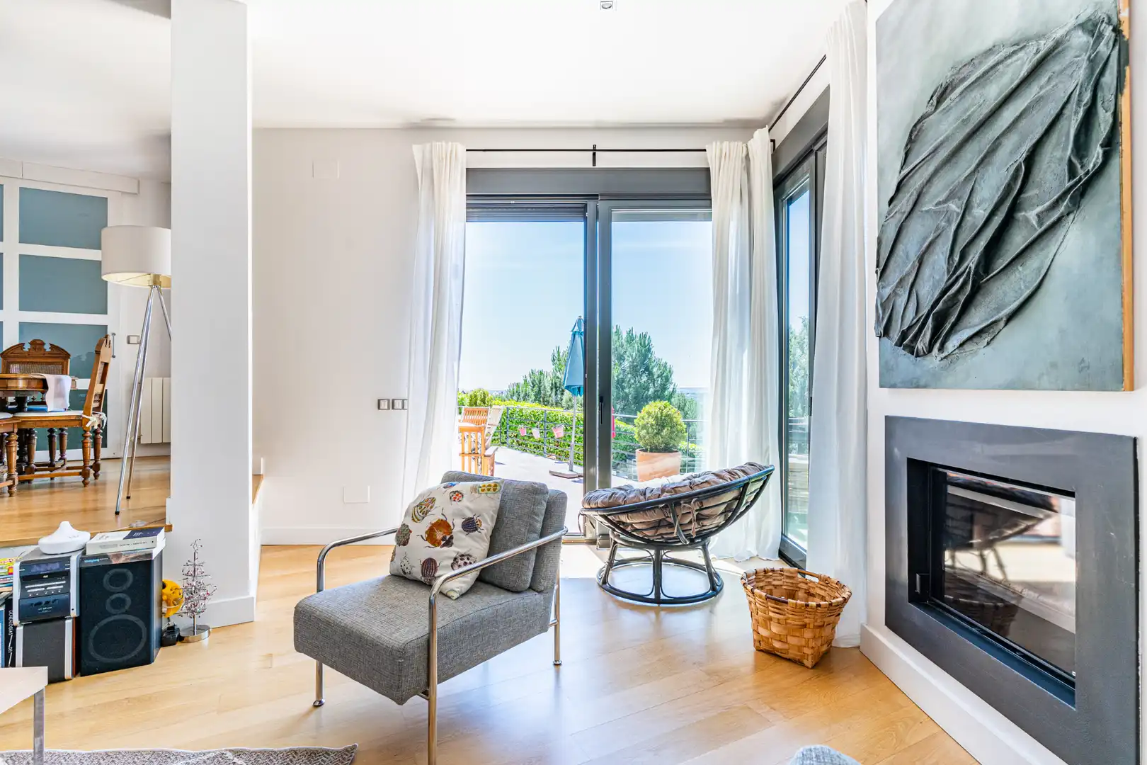 Wohnzimmer von Haus oder Chalet zum Verkauf in Torrelodones mit Heizung, Privatgarten und Schwimmbad