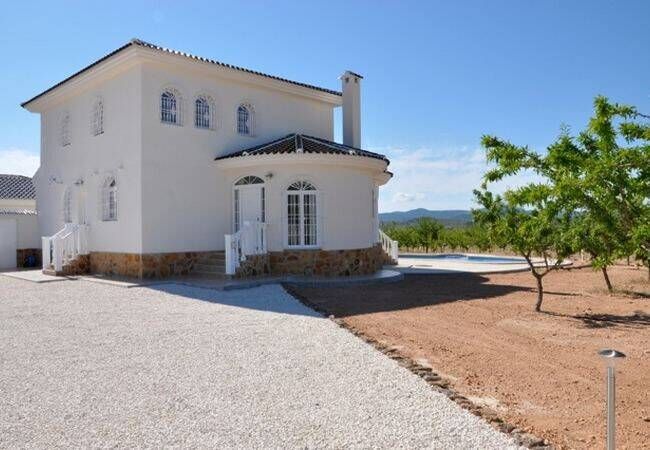 Vista exterior de Casa o xalet en venda en Aspe amb Aire condicionat, Jardí privat i Terrassa