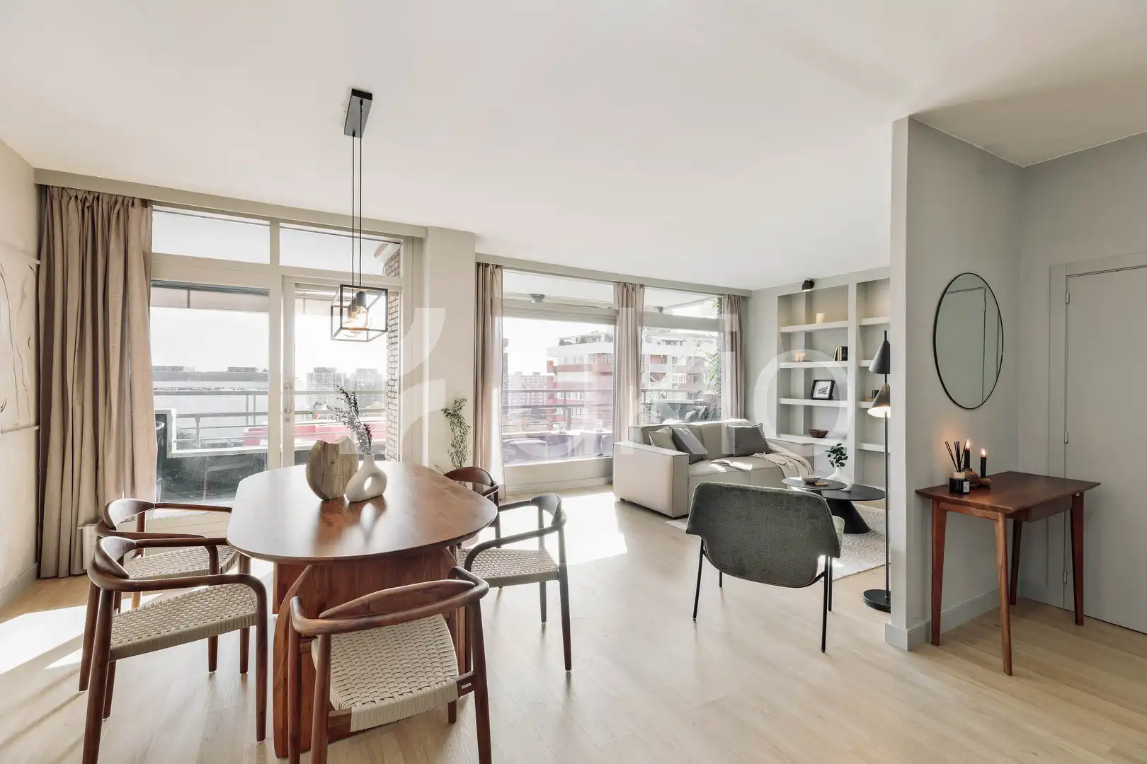 Living room of Apartments for rent in Barcelona  with Air Conditioner, Heating and Terrace