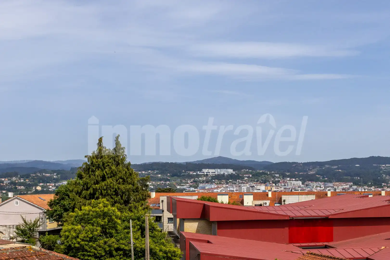 Vista exterior de Ático en venta en Poio con Calefacción, Parquet y Terraza