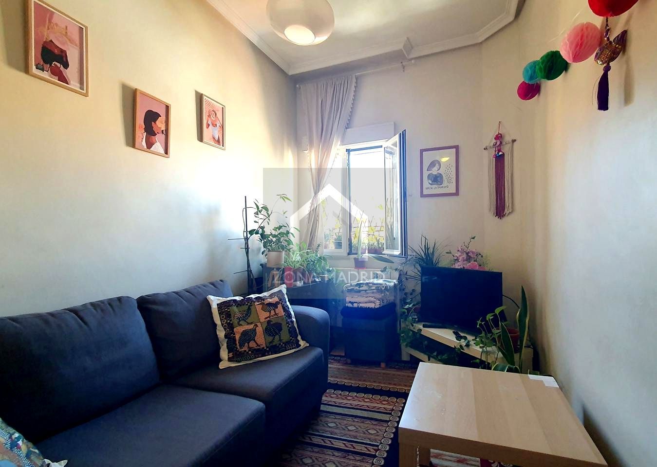 Living room of Flat for sale in  Madrid Capital  with Heating