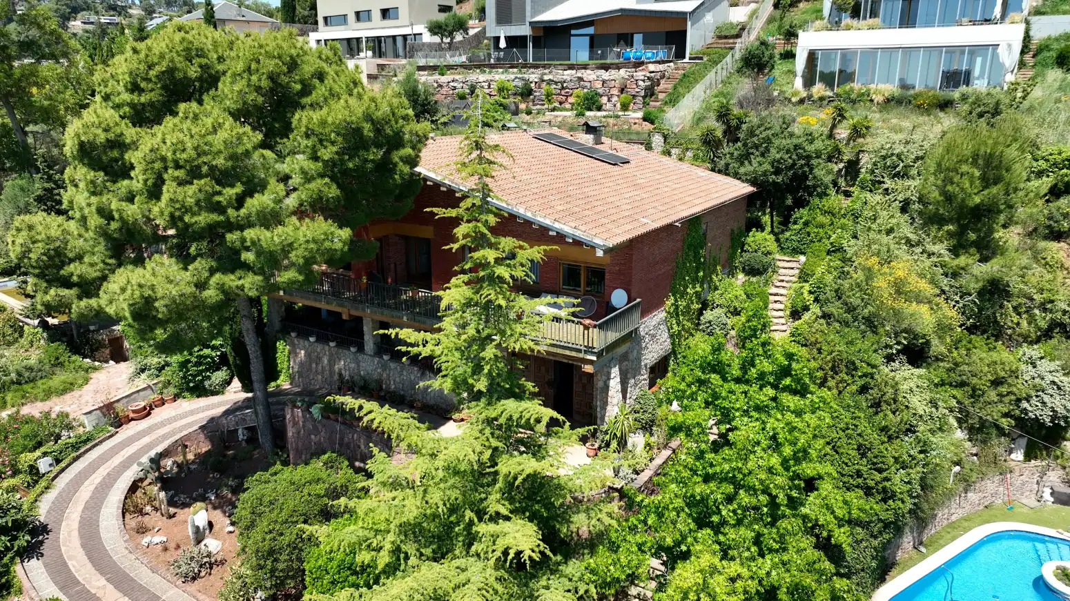 Garden of Houses for sale in Matadepera  with Heating, Terrace and Storage room