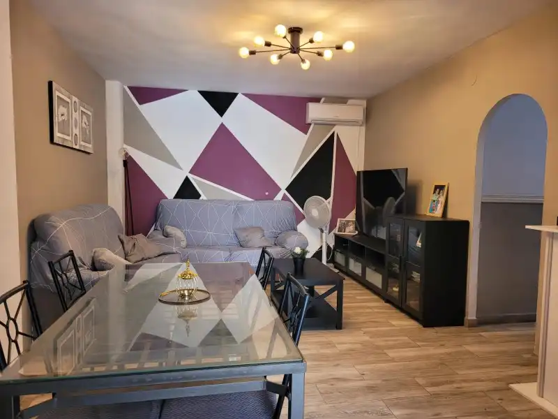 Sala d'estar de Pis en venda en Málaga amb Aire condicionat, Calefacció i Parquet