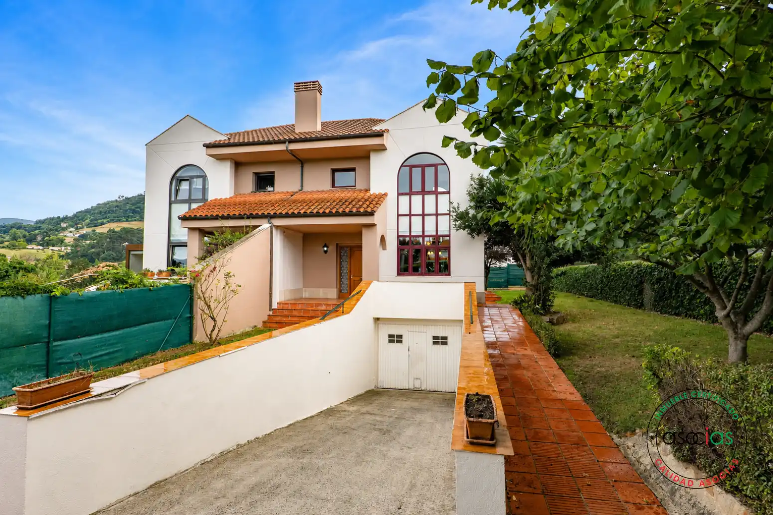 Exterior view of Detached homes for sale in Gijón   with Heating, Private garden and Parquet flooring