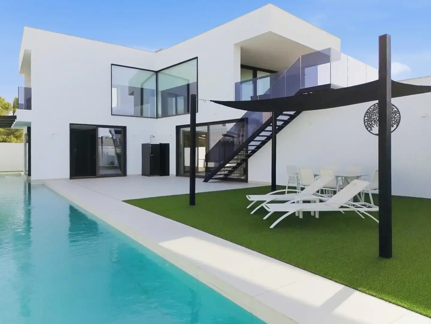 Swimming pool of Houses for sale in Vera  with Air Conditioner, Heating and Private garden