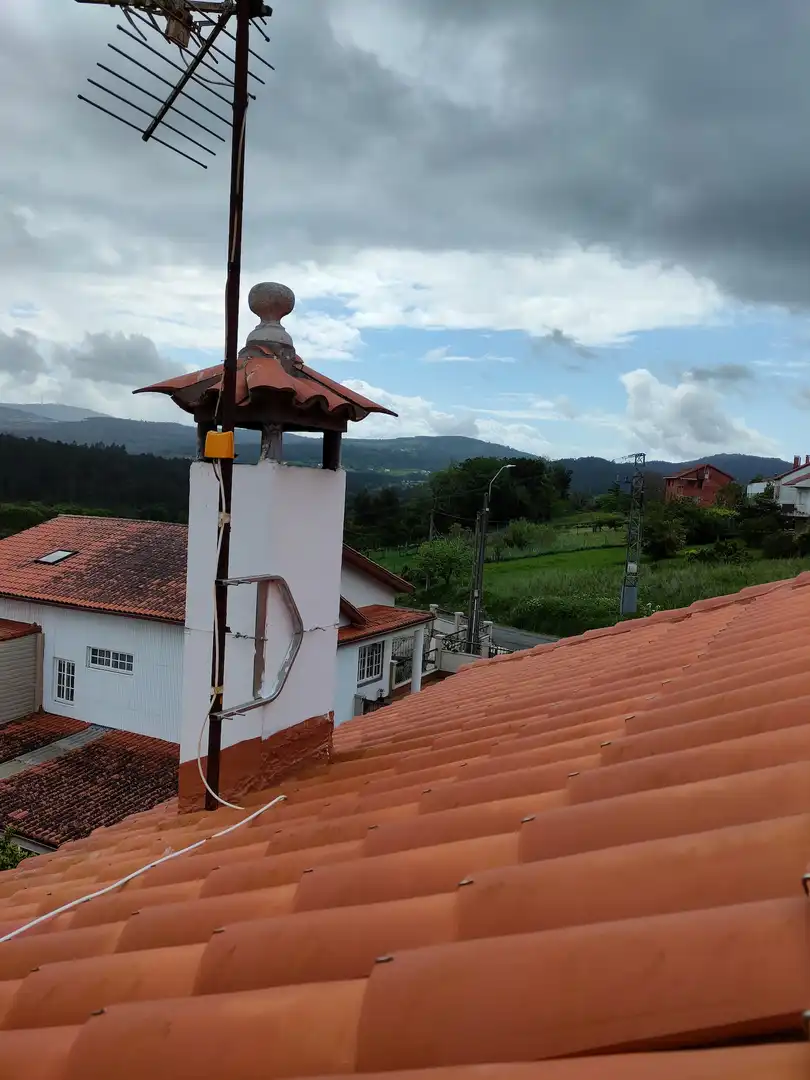 Vista exterior de Casa o chalet en venta en Lousame con Jardín privado, Trastero y Amueblado