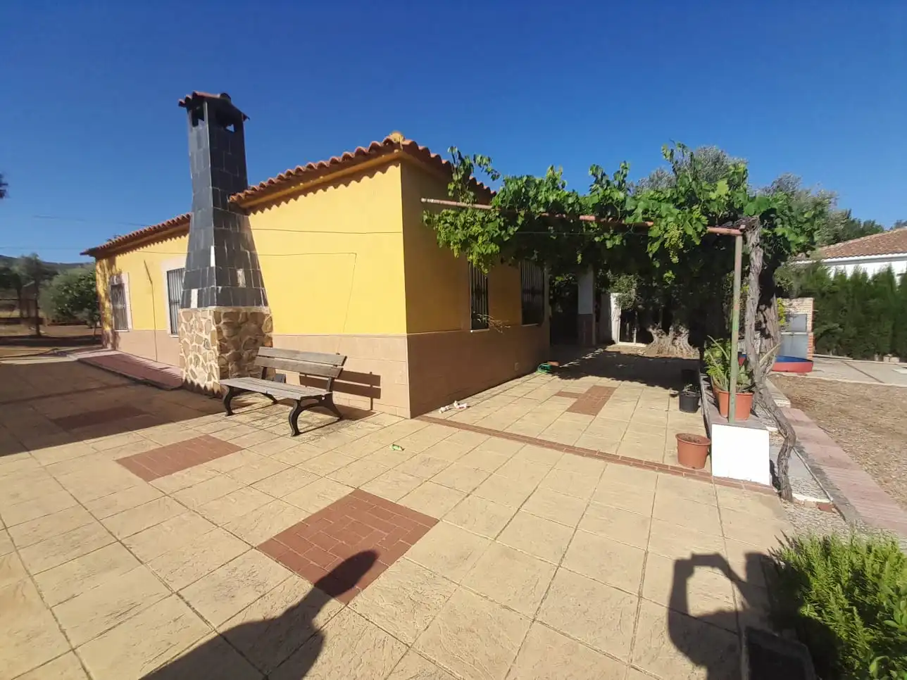 Vista exterior de Finca rústica en venta en Almodóvar del Campo con Trastero, Piscina y Amueblado