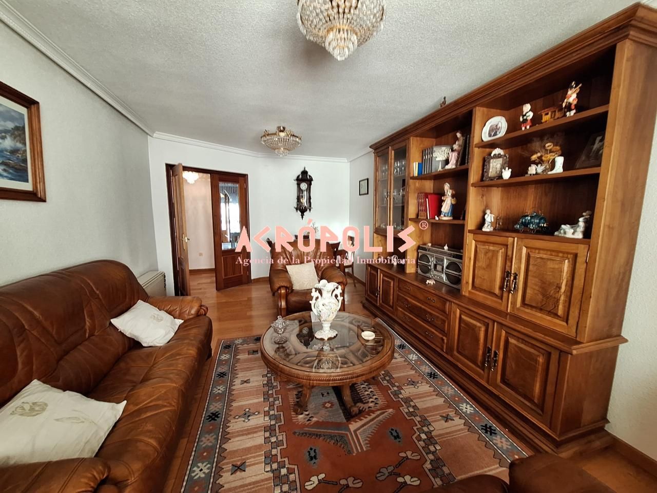 Living room of Flat to rent in León Capital   with Heating, Parquet flooring and Terrace