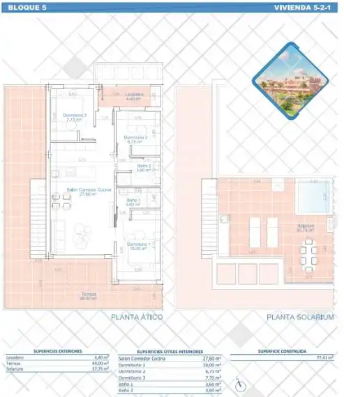 Penthouse mit Pool zum Verkauf in Pilar de la Horadada ciudad, imagen 51