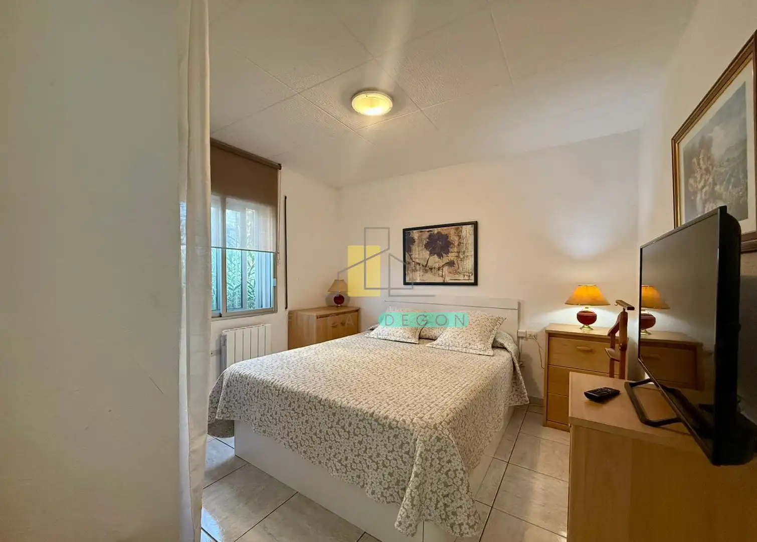Schlafzimmer von Wohnungen zum Verkauf in Roses mit Heizung, Privatgarten und Möbliert