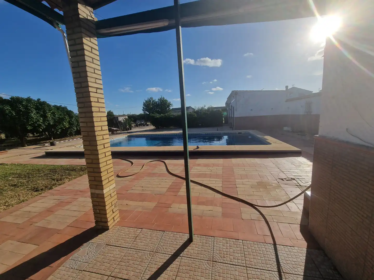 Swimming pool of Country homes for sale in Umbrete  with Air Conditioner, Heating and Private garden