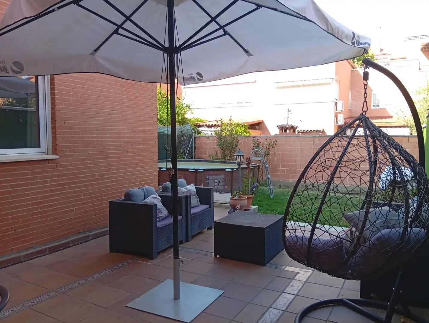 Terrassa de Casa adosada en venda en Daganzo de Arriba amb Aire condicionat, Calefacció i Jardí privat