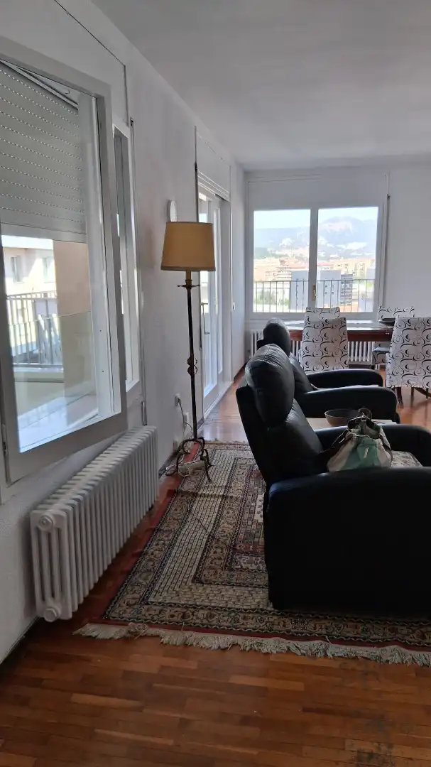 Living room of Flat for rent in Vic  with Heating, Private garden and Furnished