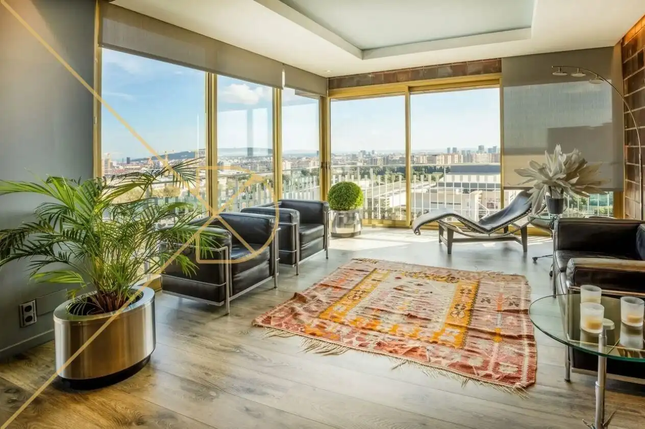 Wohnzimmer von Wohnung zum Verkauf in Barcelona mit Parkett