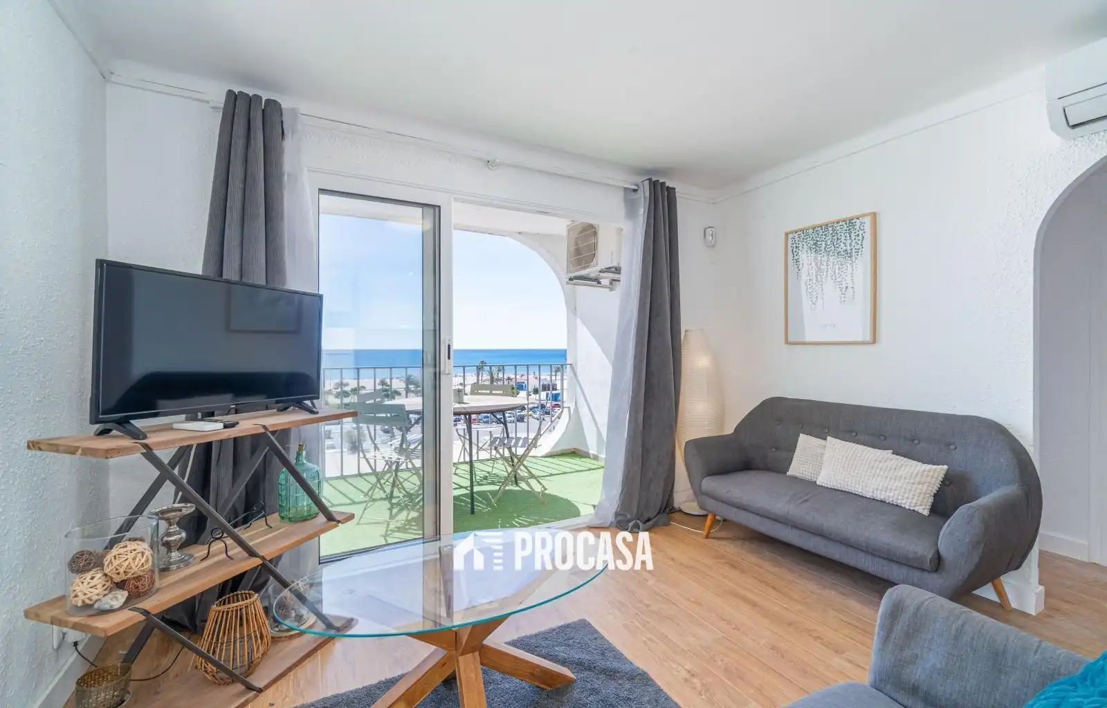 Schlafzimmer von Wohnung zum Verkauf in Empuriabrava mit Klimaanlage, Heizung und Terrasse