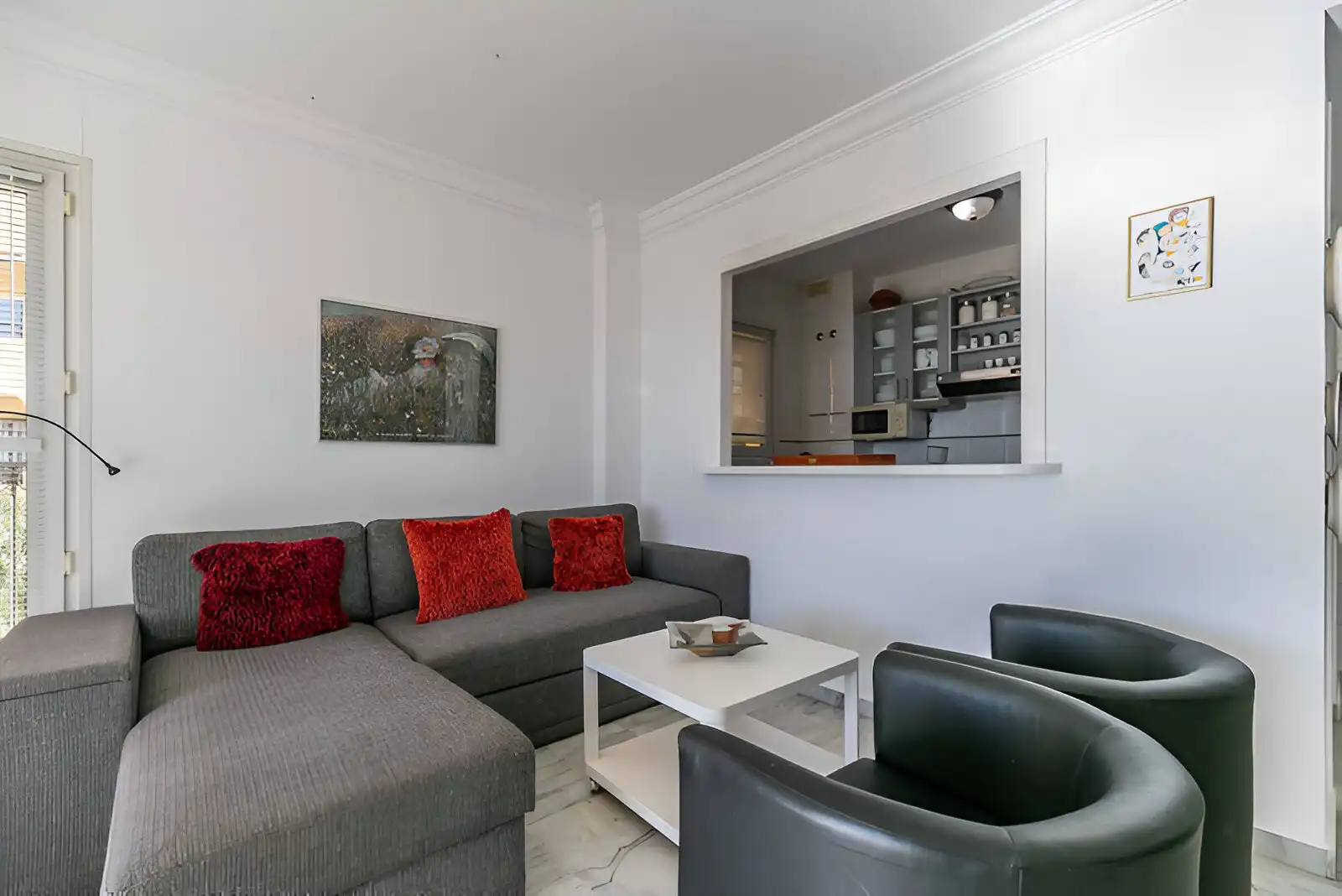 Sala de estar de Planta baja en venta en Benalmádena con Aire acondicionado, Terraza y Piscina