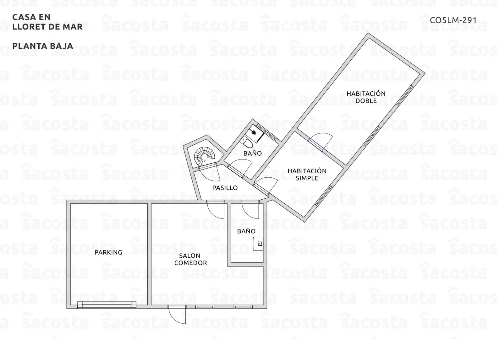 Haus oder Chalet zum Verkauf in Lloret de Mar mit Klimaanlage, Heizung und Privatgarten