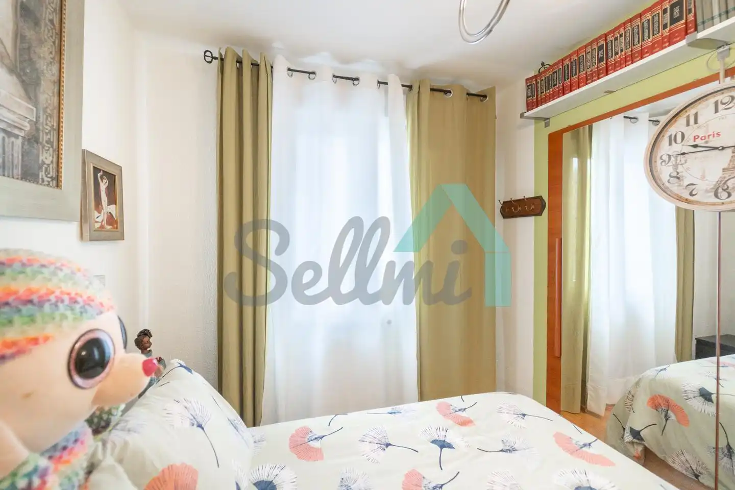 Schlafzimmer von Wohnung zum Verkauf in Mieres (Asturias) mit Heizung, Abstellraum und Möbliert