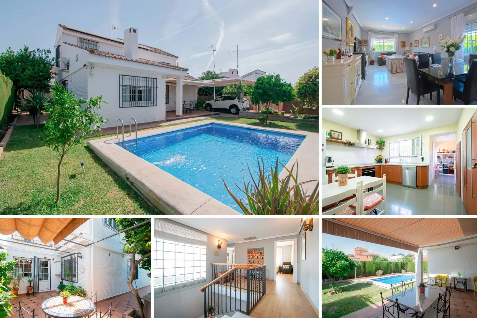 Vista exterior de Casa o xalet en venda en Gines amb Aire condicionat, Calefacció i Jardí privat
