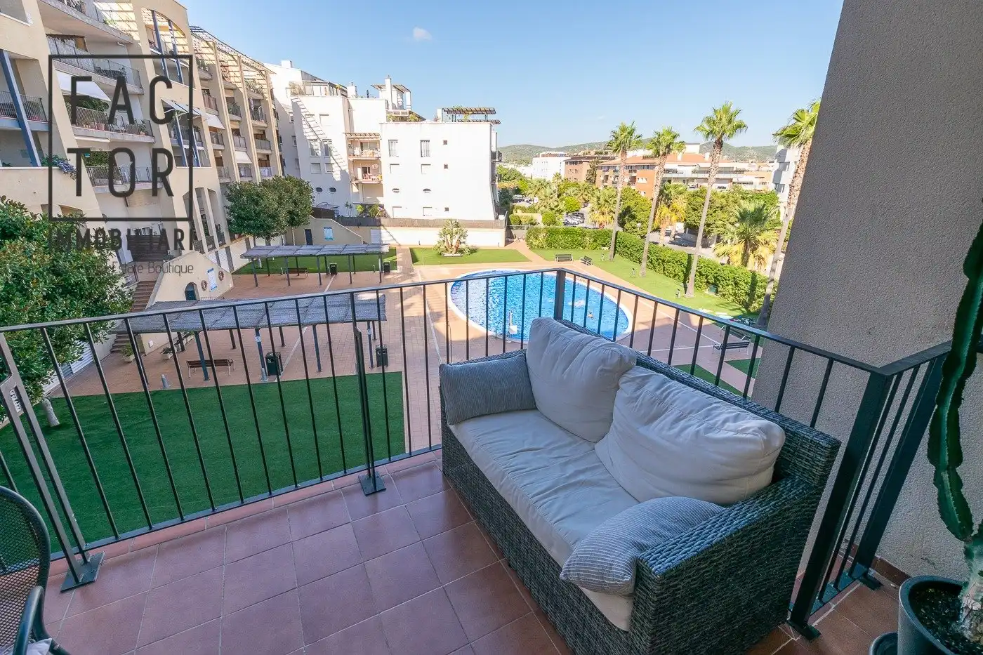 Terraza de Piso de alquiler en Sitges con Aire acondicionado, Calefacción y Terraza