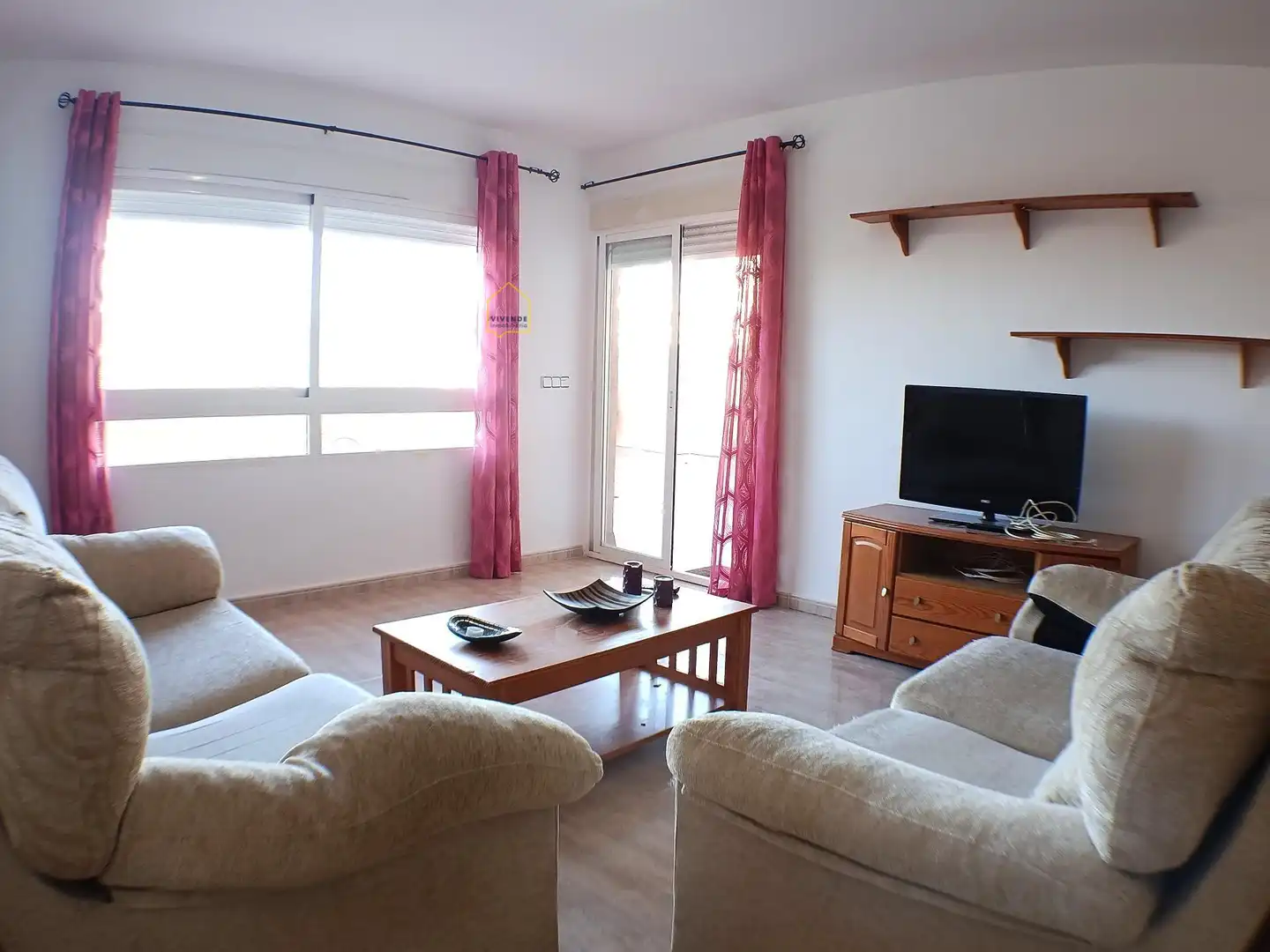 Wohnzimmer von Wohnungen zum Verkauf in Águilas mit Klimaanlage, Heizung und Terrasse