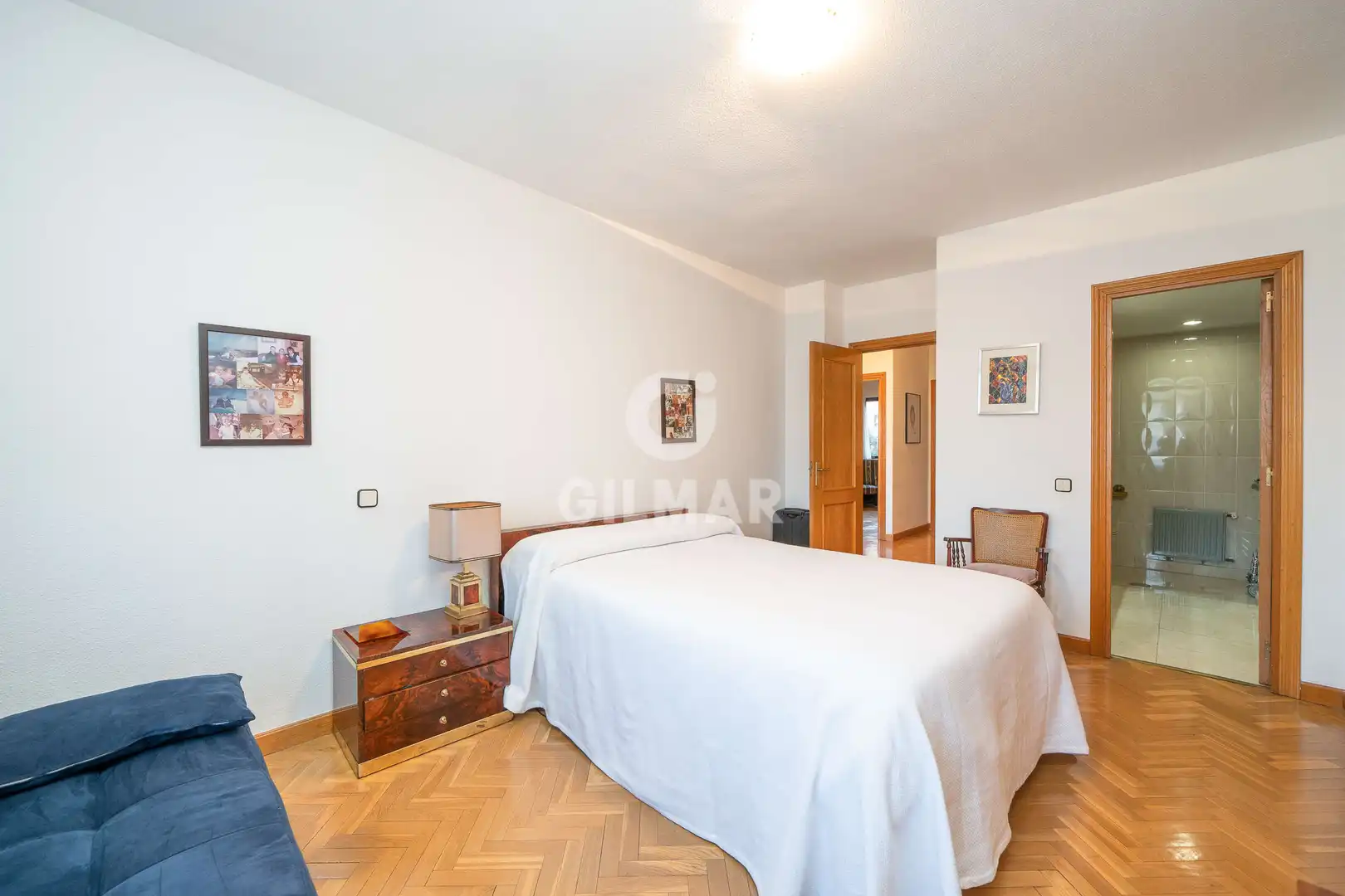 Bedroom of Flat for sale in Madrid  with Heating, Private garden and Storage room