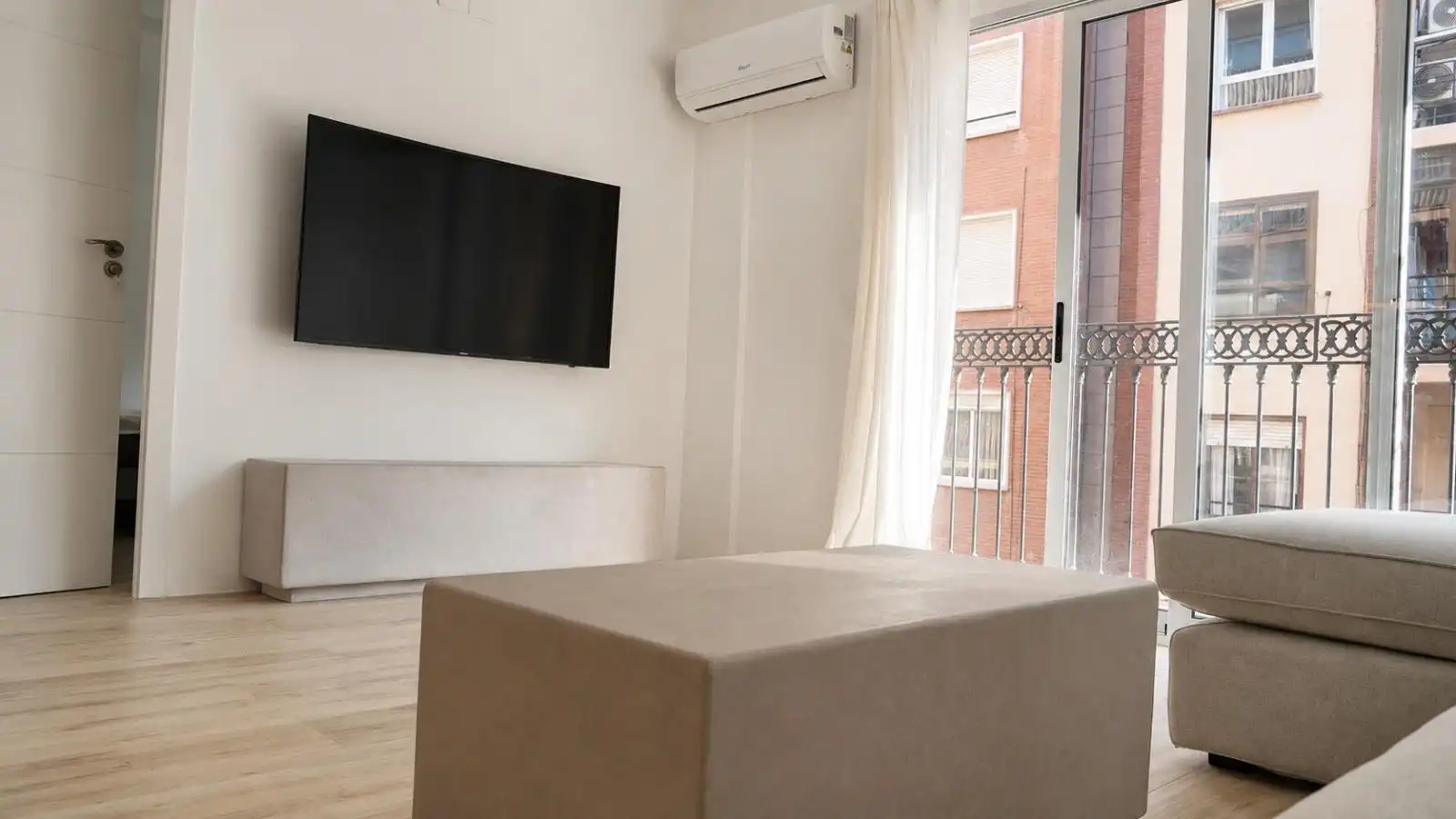 Wohnzimmer von Wohnung zur Miete in Valencia mit Klimaanlage, Heizung und Möbliert