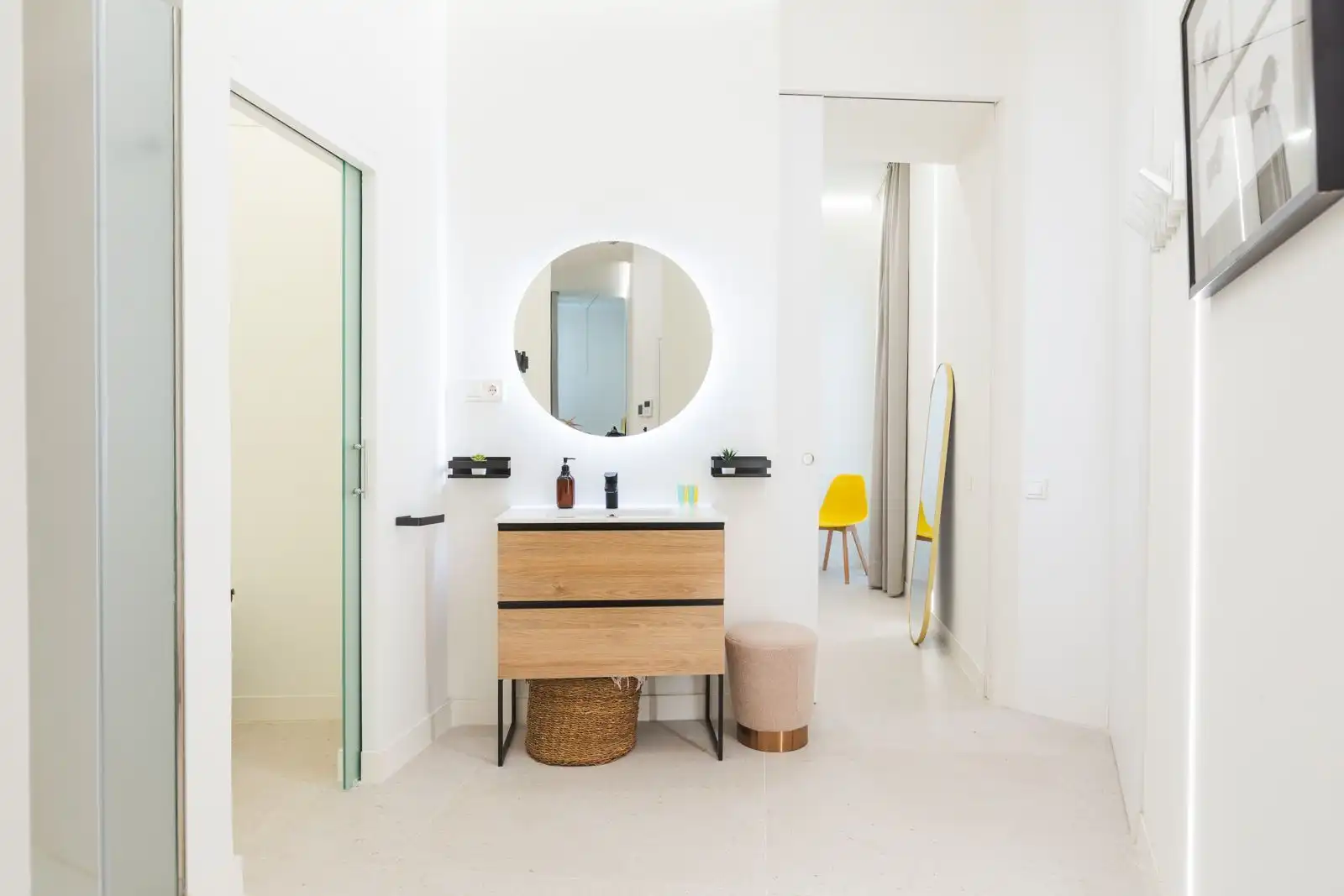 Badezimmer von Wohnung zum Verkauf in Málaga mit Klimaanlage, Heizung und Möbliert