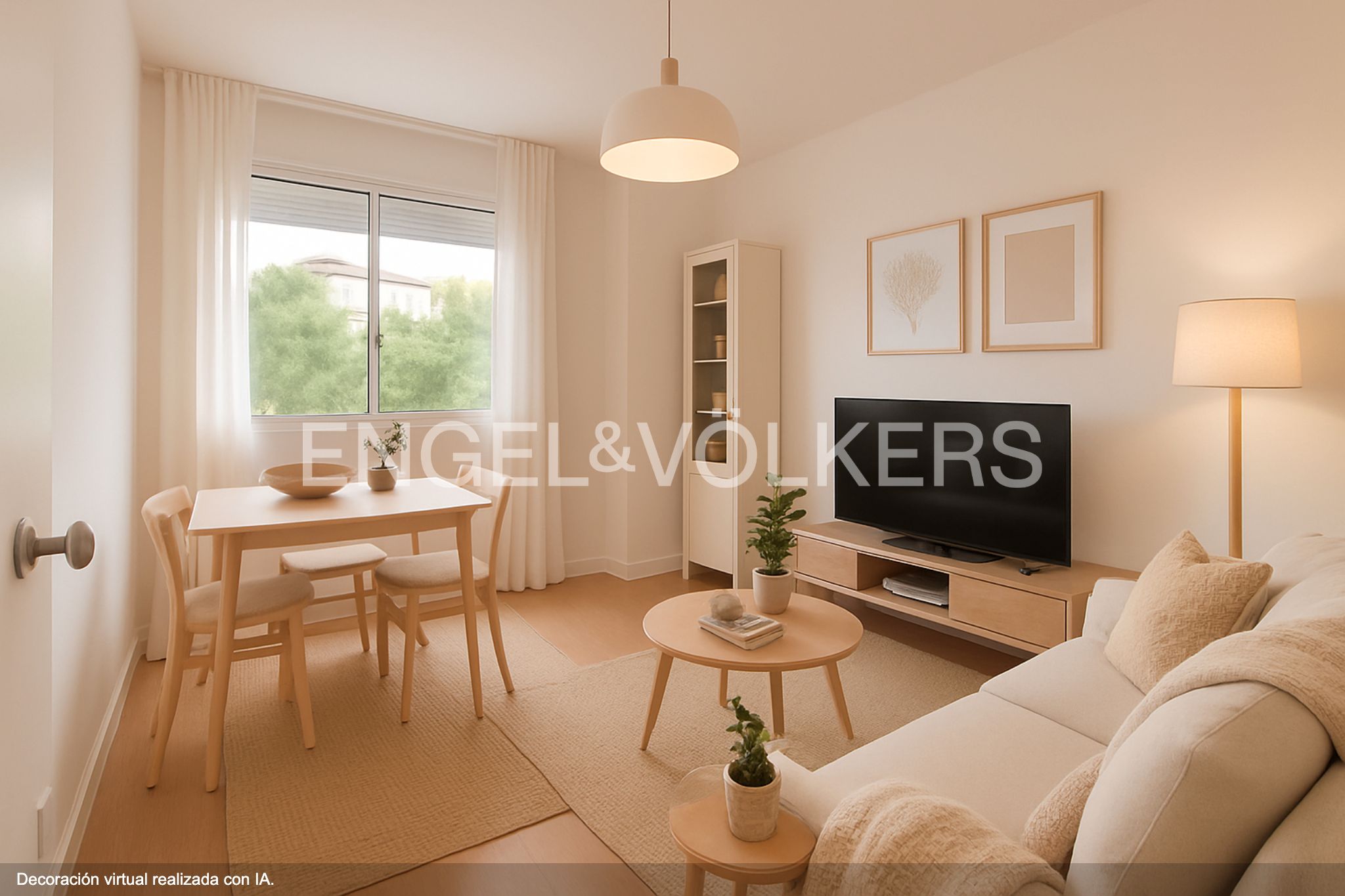 Sala d'estar de Apartament en venda en Sant Cugat del Vallès amb Calefacció